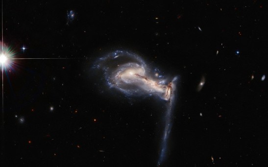 Hubble Spots Squabbling Galactic Siblings