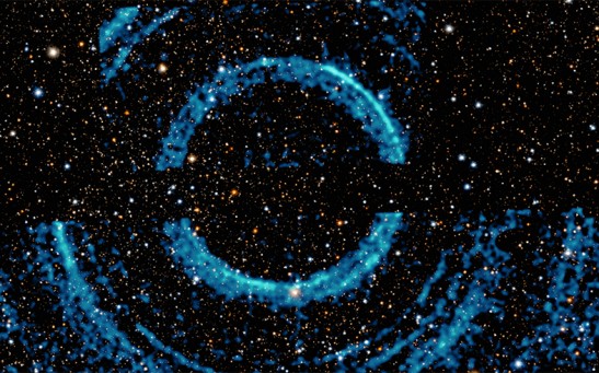 V404 Cygni: Huge Rings Around a Black Hole