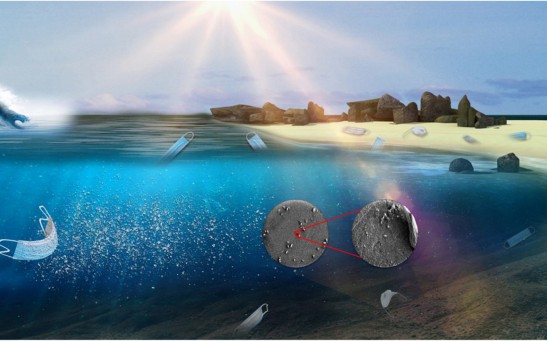 Disposable masks release microplastics to the aqueous environment with exacerbation by natural weathering