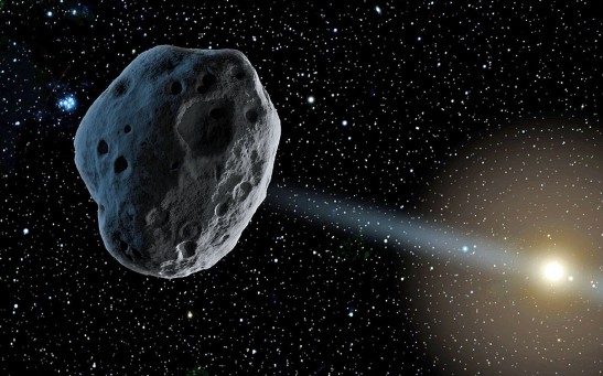 Artwork of an asteroid