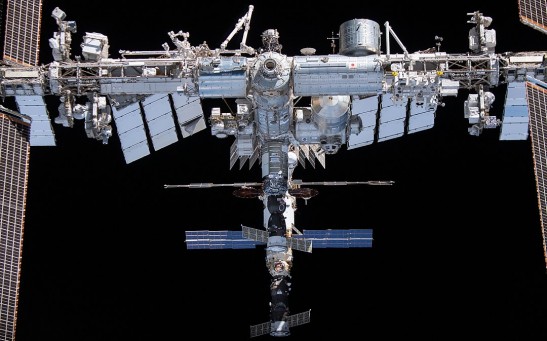 View of the ISS taken during Crew-2 flyaround