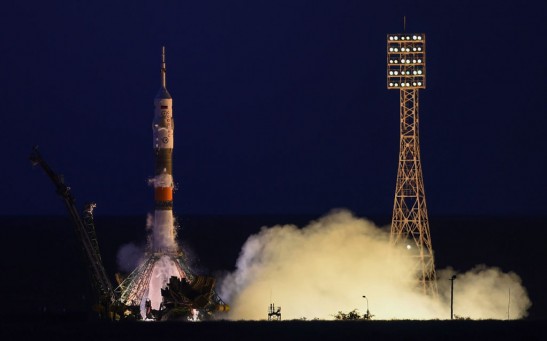 KAZAKHSTAN-RUSSIA-US-ITALY-ISS-SPACE-LAUNCH
