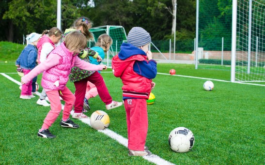 Children playing sports