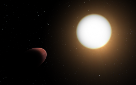 Artist impression of planet WASP-103b and its host star