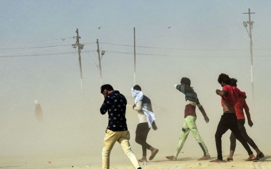 Sand storm in Iraq