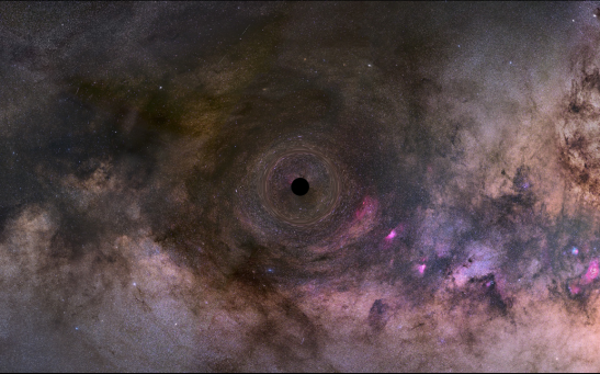 ILLUSTRATION OF AN ISOLATED BLACK HOLE