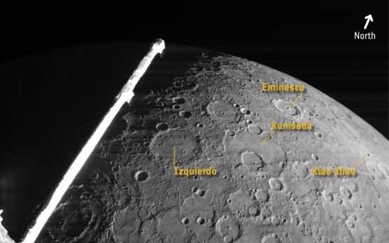 BepiColombo surveys Mercury’s rich geology (annotated)