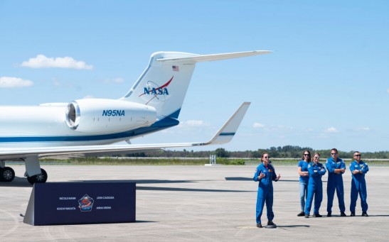 NASAs SpaceX Crew-5 Crew Arrival for Prelaunch Activities