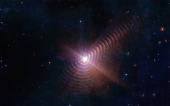 Star Duo Forms ‘Fingerprint’ in Space, NASA’s Webb Finds