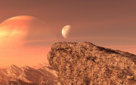  ESA's Mars Express Probe Captures Breathtaking Video of Martian Moon Eclipses Jupiter