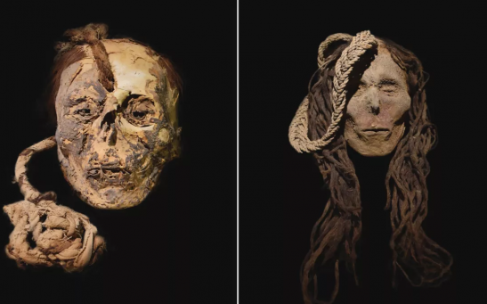Two of the trophy heads, one of a child and one of a woman, were part of an ancient ceremony performed in what is now Peru.