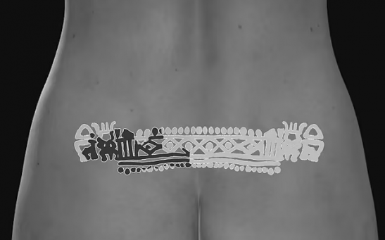 A new study shows ancient Egyptian women wore tattoos on their lower backs for protection and child birth blessings according to archaeologists. 