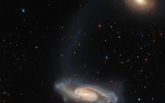  Hubble Space Telescope Spots Long-Armed Galaxy 450 Million Light-Years Away in Great Detail 