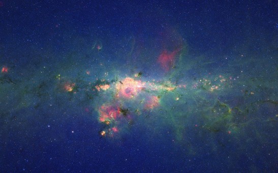  Radio Telescope Captures the Contemporary-Art-Like Heart of Milky Way Galaxy, Showcasing a Major Leap of Its Capabilities