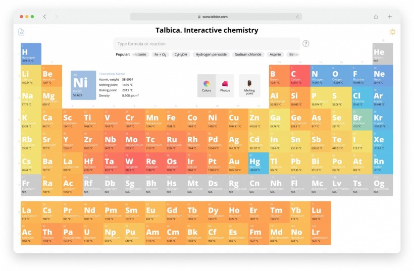 Talbica: Interactive Chemistry