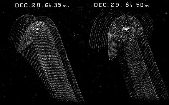 Massive Comet Sprouts Gigantic Bright Horns After a Rare Volcanic Eruption