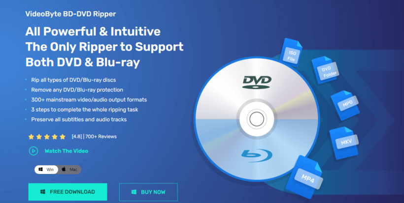How to Rip DVD to MP4 of High Quality--VideoByte BD-DVD Ripper