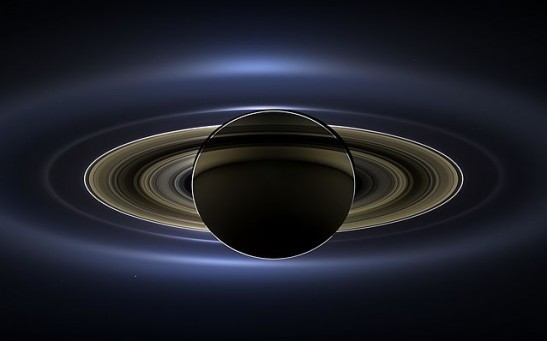 Cassini Spacecraft Sends Picture Of Backlit Saturn