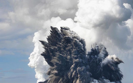 Undersea Volcano Erupts Off Of Tonga