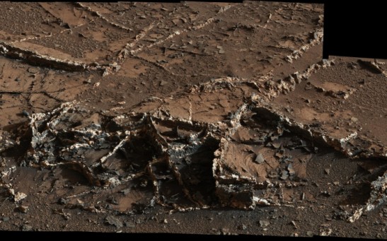 Ice Cream Sandwich Rock Formations on Mars