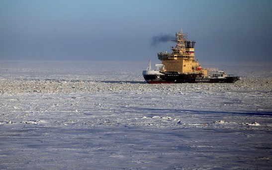 Yamal LNG liquefied natural gas plant under construction in northern Russia